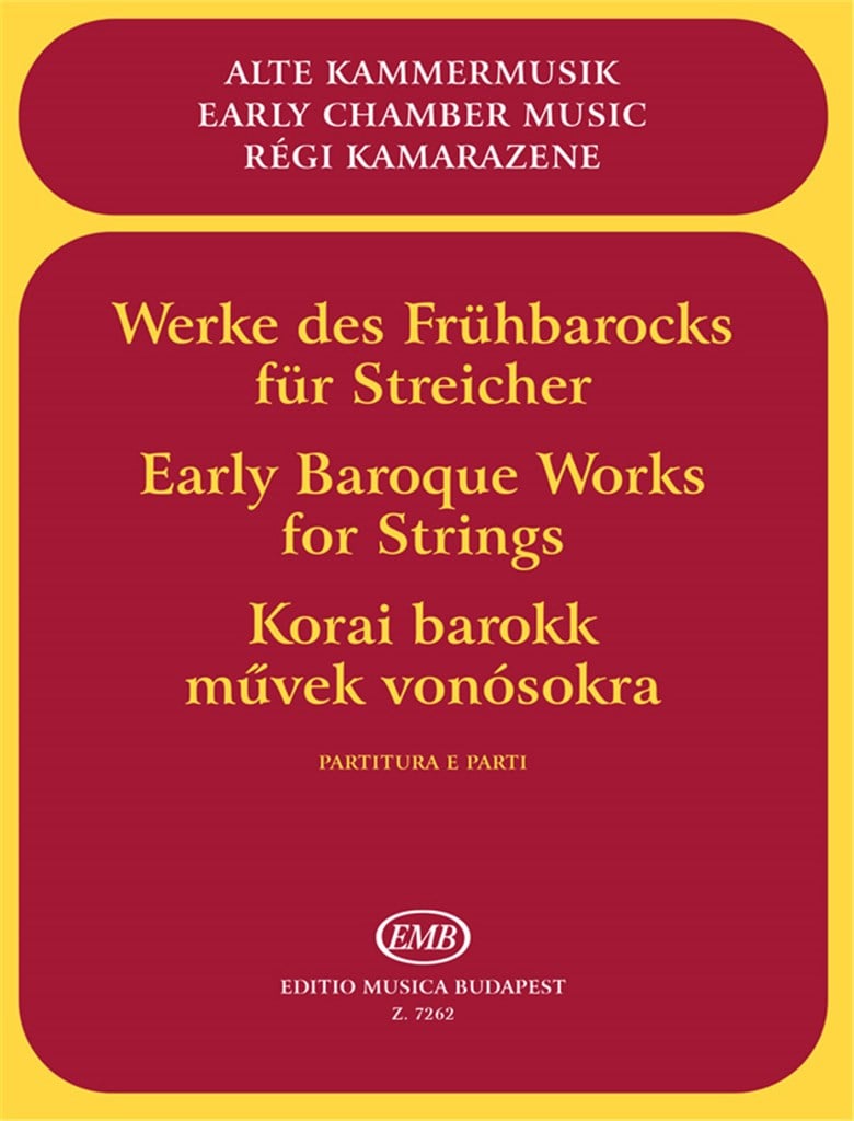Werke des Frühbarock für Streicher Trios und Qua